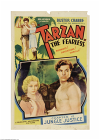 TARZAN THE FEARLESS   Original American One Sheet   (Principal, 1933)