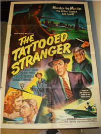 THE TATTOOED STRANGER   Original American One Sheet   (RKO Pathe, 1950)