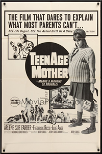 TEENAGE MOTHER   Original American One Sheet   (Jerry Gross, 1967)