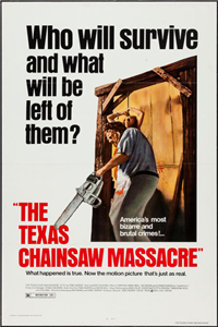 THE TEXAS CHAINSAW MASSACRE   Re-Release American One Sheet   (New Line Cinema, 1980)