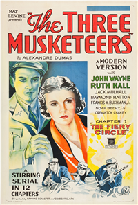 THE THREE MUSKETEERS   Original American One Sheet   (Mascot, 1933)