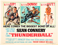 THUNDERBALL   Original American Half Sheet   (United Artists, 1965)