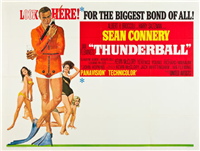 THUNDERBALL   Original American Subway Poster   (United Artists, 1965)