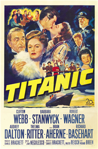 TITANIC   Original American One Sheet   (20th Century Fox, 1953)