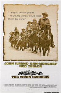 THE TRAIN ROBBERS   Original American One Sheet Advance Style   (Warner Brothers, 1973)