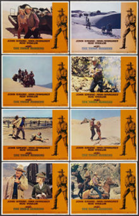 THE TRAIN ROBBERS   Original American Lobby Card Set   (Warner Brothers, 1973)