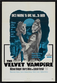 THE VELVET VAMPIRE   Original American One Sheet   (New World, 1971)