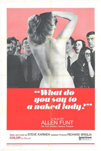 WHAT DO YOU SAY TO A NAKED LADY?   Original American One Sheet   (United Artists, 1970)