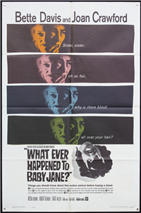 WHAT EVER HAPPENED TO BABY JANE?   Original American One Sheet   (Warner Brothers, 1962)