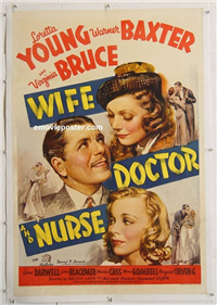 WIFE, DOCTOR AND NURSE   Original American One Sheet   (20th Century Fox, 1937)