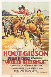 WILD HORSE   Original American One Sheet   (Allied Pictures, 1931)