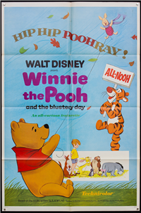 WINNIE THE POOH AND THE BLUSTERY DAY  Original American One Sheet   (Buena Vista, 1969)