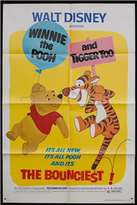 WINNIE THE POOH AND TIGGER TOO   Original American One Sheet   (Buena Vista (Disney), 1974)