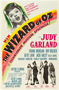 THE WIZARD OF OZ   Re-Release American One Sheet   (MGM, 1949)