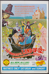 THE WONDERFUL LAND OF OZ   Original American One Sheet  (Childhood Productions, 1969)