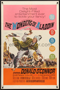 THE WONDERS OF ALADDIN   Original American One Sheet   (MGM, 1961)