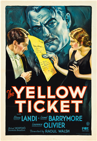 THE YELLOW TICKET   Original American One Sheet   (Fox, 1931)
