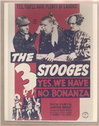 YES, WE HAVE NO BONANZA   Original American One Sheet   (Columbia, 1939)
