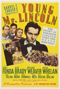 YOUNG MR. LINCOLN   Original American Style B One Sheet   (20th Century Fox, 1939)