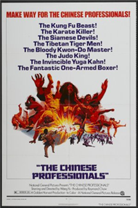 THE CHINESE PROFESSIONALS   Original American One Sheet   (National General, 1973)