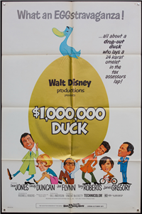 $1,000,000 DUCK   Original American One Sheet   (Buena Vista (Disney), 1971)
