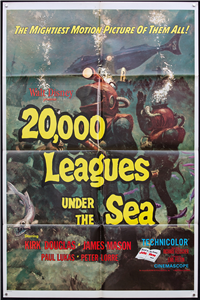 20,000 LEAGUES UNDER THE SEA Re-release American One Sheet   (Walt Disney, 1971)