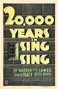 20,000 YEARS IN SING SING   Original American One Sheet   (First National, 1932)