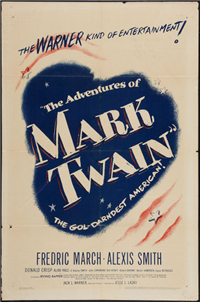 ADVENTURES OF MARK TWAIN   Original American One Sheet   (Warner Brothers, 1944)