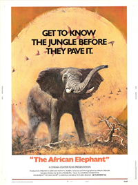 THE AFRICAN ELEPHANT   Original American One Sheet   (National General, 1972)