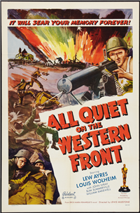 ALL QUIET ON THE WESTERN FRONT   Re-Release American One Sheet   (Universal, 1950)