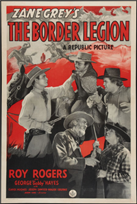THE BORDER LEGION   Original American One Sheet   (Republic, 1940)