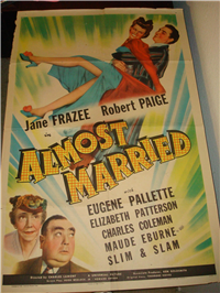 ALMOST MARRIED   Original American One Sheet   (Universal, 1942)
