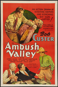 AMBUSH VALLEY   Original American One Sheet   (Reliable, 1936)