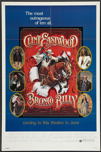 BRONCO BILLY   Original American One Sheet Advance Style   (Warner Brothers, 1980)