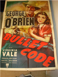 BULLET CODE   Original American One Sheet   (RKO, 1940)