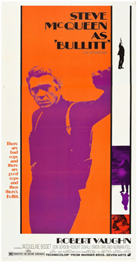 BULLITT   Original American Three Sheet   (Warner Brothers Seven Art, 1969)