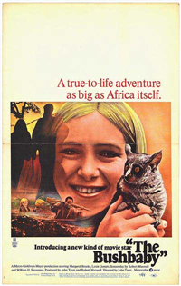 THE BUSHBABY   Original American One Sheet   (MGM, 1970)
