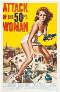 ATTACK OF THE 50 FOOT WOMAN   Original American One Sheet   (Allied Artists, 1958)