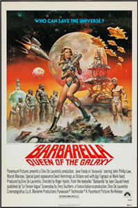 BARBARELLA   Re-Release American One Sheet   (Paramount, 1977)