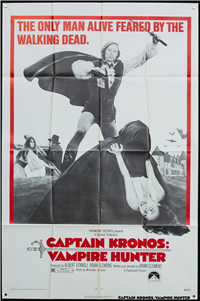 CAPTAIN KRONOS:  VAMPIRE HUNTER   Original American One Sheet   (Paramount/Hammer, 1974)