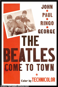 THE BEATLES COME TO TOWN   Original American One Sheet   (, 1964)