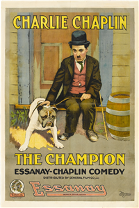 THE CHAMPION   Original American One Sheet   (Essanay, 1915)