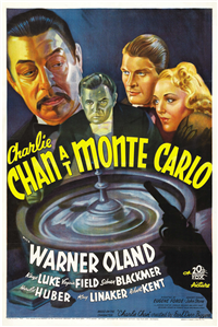 CHARLIE CHAN AT MONTE CARLO   Original American One Sheet   (20th Century Fox, 1938)
