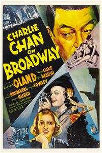CHARLIE CHAN ON BROADWAY   Original American One Sheet   (20th Century Fox, 1937)