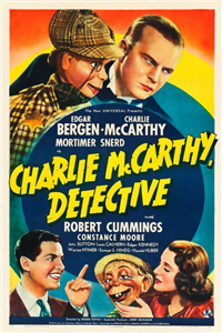 CHARLIE MCCARTHY, DETECTIVE   Original American One Sheet   (Universal, 1939)