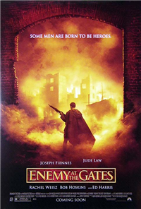 ENEMY AT THE GATES   Original American One Sheet Advance Style   (Paramount, 2000)