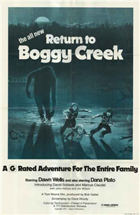 RETURN TO BOGGY CREEK   Original American One Sheet   (Dimension Pictures, 1977)