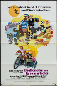 BEDKNOBS AND BROOMSTICKS   Re-Release American One Sheet   (Buena Vista (Disney), 1979)