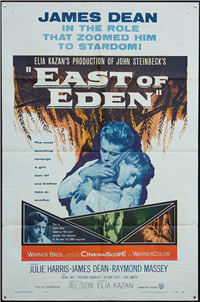 EAST OF EDEN   Re-Release American One Sheet   (Warner Brothers, 1957)