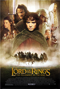 THE LORD OF THE RINGS: FELLOWSHIP OF THE RINGS   Original American One Sheet   (New Line Cinema, 2001)